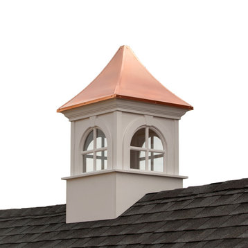 Smithsonian Fairfax Vinyl Cupola With Copper Roof by Good Directions, 36" X 58"