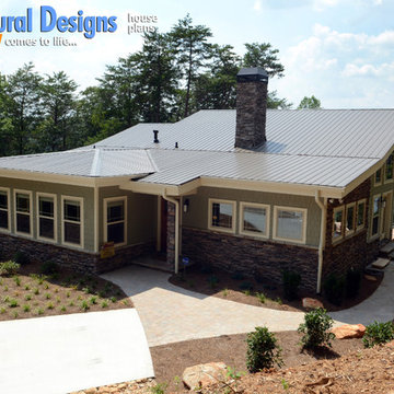 Frank Llloyd Wright Inspired House Plan 24355TW