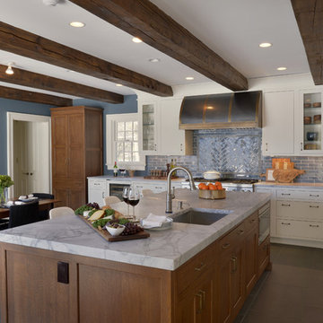 Expansive Transitional Kitchen Overlooking the Hudson