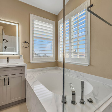 Luxury Hotel–Style Full Bathroom Remodel - OT Bay Builders San Jose