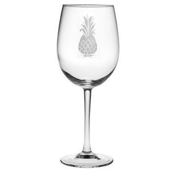 Be a Pineapple Wine Glasses, Set of 4