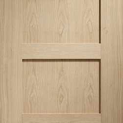 Contemporary 4-panel Red Oak Door - Interior Doors