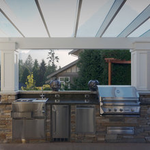 Outdoor cooking area
