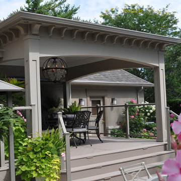Mississauga Rd Covered Porch with Modern Materials