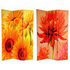 6 ft. Tall Double Sided Poppies & Sunflowers