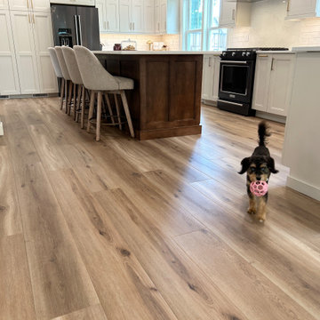 Accessible Beige and Maple Mocha Kitchen Design