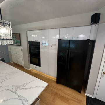 Amazing Contemporary Kitchen Remodel Done with Cabinet Refacing
