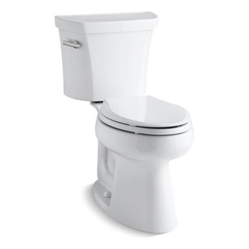 Kohler Highline 2-Piece Elongated 1.6 GPF Toilet w/ Left-Hand Lever, White