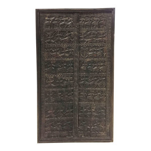 Mogulinterior - Consigned Mogulinterior Antique Coffee table Celebrating Tribal Hand Carved - Wall Panels