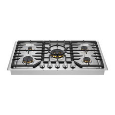 Robam 20,000 BTU Cooktop with Brass Burners, 36, 5 Burners