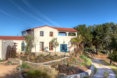 Tuscan exterior home photo in Santa Barbara