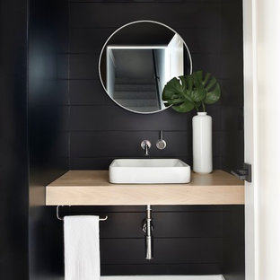 Fotos de baños | Diseños de baños con paredes negras - Agosto 2020