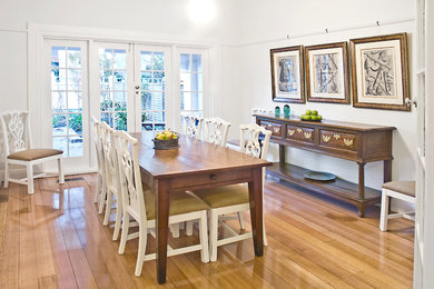 Photo of a traditional dining room in Melbourne.