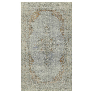 Rug N Carpet - Hand-knotted Anatolian 5' 0" x 8' 11" Rustic Overdyed Area Rug