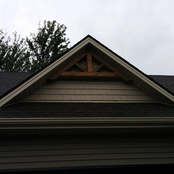 Timber gable end accents