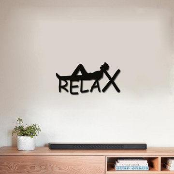'Relax' Quote Wall Art