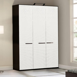 Tokyo Wardrobe | Wenge Oak / White - Armoires And Wardrobes