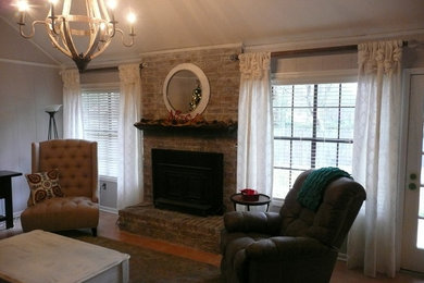 Living room - eclectic living room idea in Other