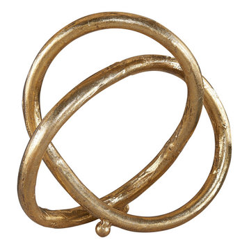 Danya B. Gold Eternal Loop Metal Sculpture