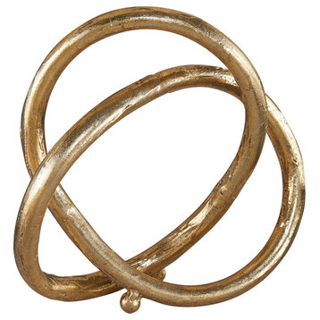 Danya B. Gold Eternal Loop Metal Sculpture