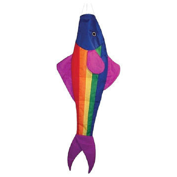 Rainbow Fishy Windsock, 48"