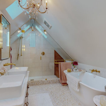Sloped Ceiling Bathroom Remode