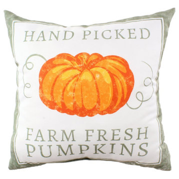 Hand Picked Pumpkins Double Sided Pillow