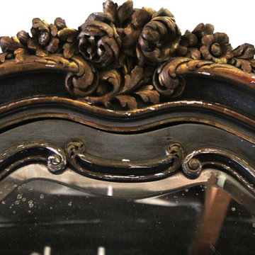 19th Century Louis XV Style French Polychromed Armoire