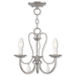 Livex Lighting - Livex Lighting 40863-05 Mirabella - Three Light Chandelier - Mirabella enters the modern era of traditional styMirabella Three Ligh Polished Chrome Clea *UL Approved: YES Energy Star Qualified: n/a ADA Certified: n/a  *Number of Lights: Lamp: 3-*Wattage:60w Candelabra Base bulb(s) *Bulb Included:No *Bulb Type:Candelabra Base *Finish Type:Polished Chrome