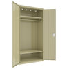 Hirsh Metal Wardrobe Cabinet 18in D x 36in W x 72in H Putty/Beige