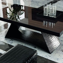 Nightfly Coffee Table in Ebony by Rossetto USA - Coffee Tables