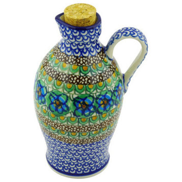 Polish Pottery 19 oz. Stoneware Bottle Hand-Decorated Design