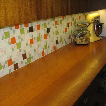 Silver, White, Lime and Orange Mix Kitchen