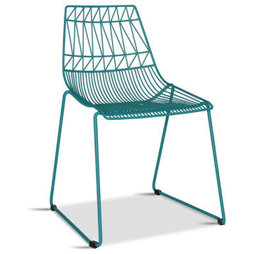 Ace Dining Side Chair, Matte Teal