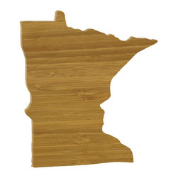 CuttingBoards.net - State Shaped Cutting Boards, Brown Richlite, Minnesota - Cutting Boards