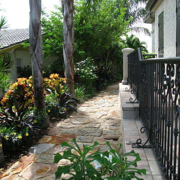 Traditional style waterfront backyard transformation