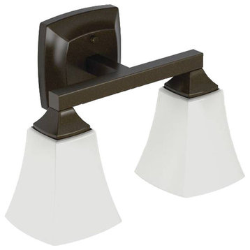 Moen YB5162ORB Voss Oil Rubbed Bronze Two Globe Bath Light