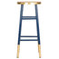 Safavieh Lugo Bar Barstool, Navy and Gold