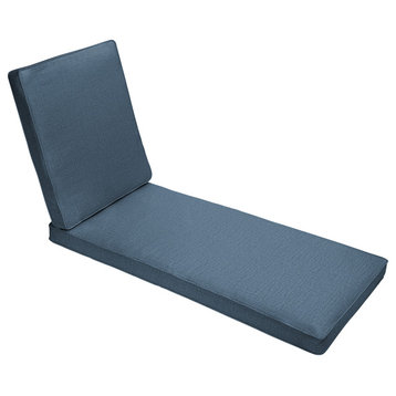 Outdoor Chaise Lounge Cushion, Pacific, 73, Lx24, Wx3, D, Pacific, 73"Lx24"Wx3"D
