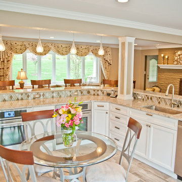Contemporary Glamour - Family Kitchen Remodel in Watchung NJ