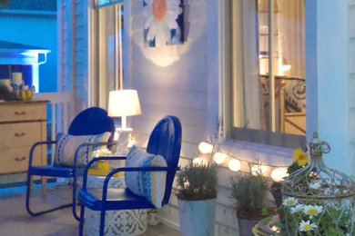 Modelo de diseño residencial bohemio pequeño