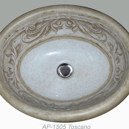 Hand Painted Drop-in Sinks by Atlantis Porcelain Art - Products