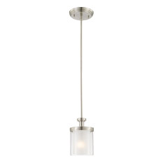 Nuvo Lighting 60/4648 1 Light 6"W Mini Pendant - Brushed Nickel