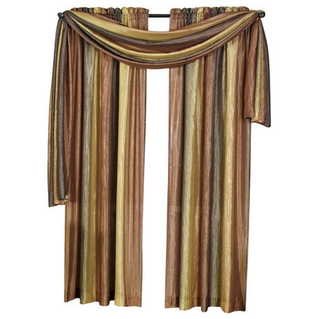 Ombre Window Curtain Scarf, 50"x144", Autumn