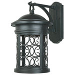 Designers Fountain - Designers Fountain 31121-B Ellington - One Light Outdoor Wall - This collection's delicate pattern of scroll grillEllington One Light  Oil Rubbed Bronze *UL Approved: YES Energy Star Qualified: n/a ADA Certified: n/a  *Number of Lights:   *Bulb Included:No *Bulb Type:No *Finish Type:Oil Rubbed Bronze