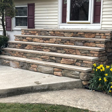 Front Steps Stone Veneer
