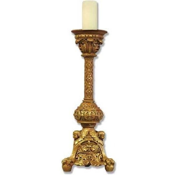 Victorian Candleholder Religious Sculpture