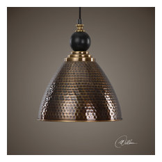 Uttermost Adastra 1-Light Pendant, Antique Brass