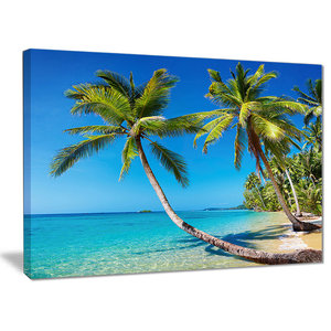 Seaside Escape Marc Lucien Coastal Beach Tropical Landscape Print Poster 24x25
