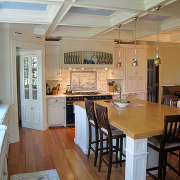 View toward stove and passageway toward dining room